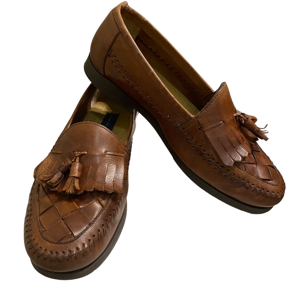GIORGI BRUTINI Milan Brown Leather Loafers Size 10EEE